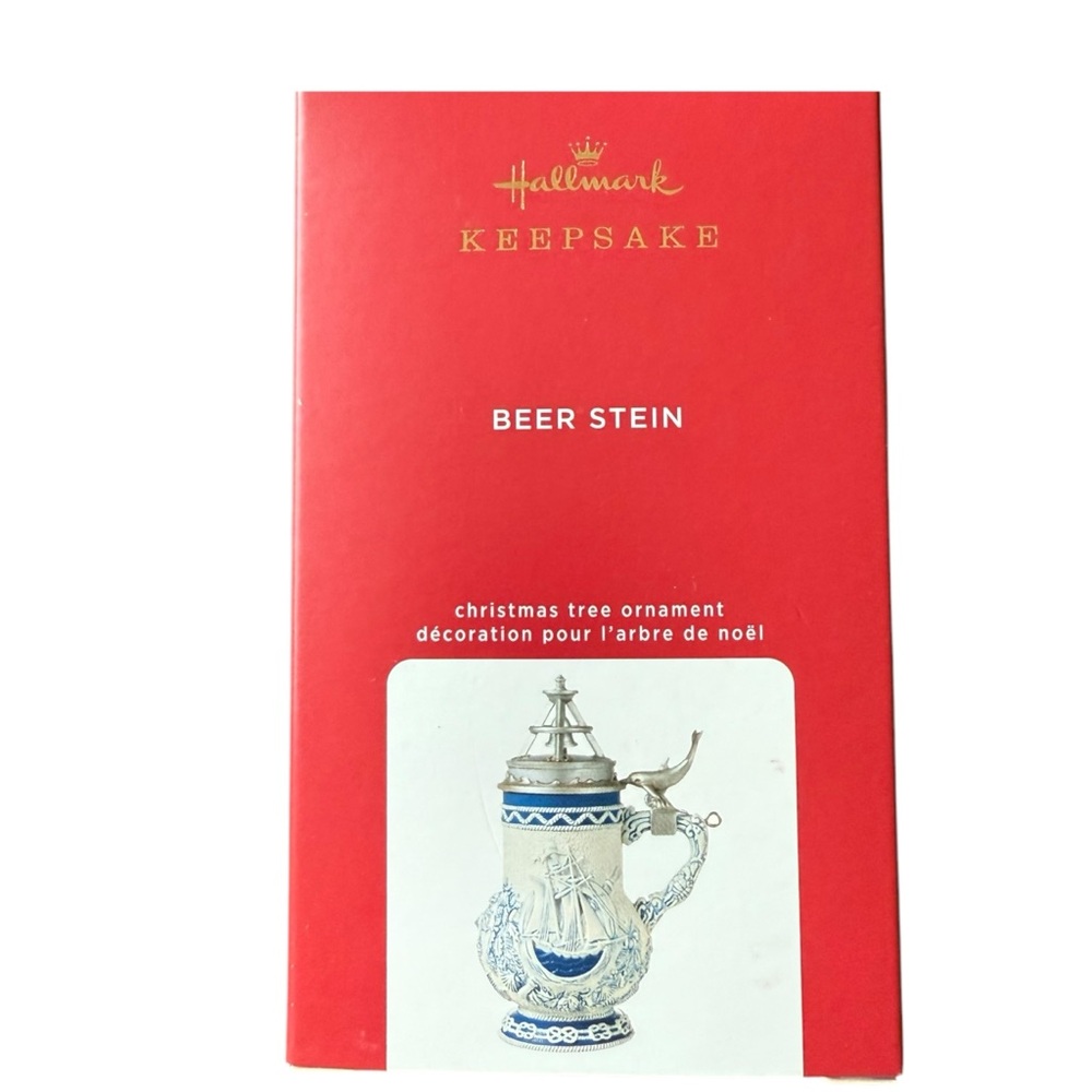 Hallmark Keepsake Christmas Ornament 2020 Beer Stein Ship, Mermaid and Dolphin